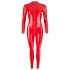 LATEX - combinaison femme à manches longues (rouge) - L