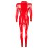 LATEX - combinaison femme à manches longues (rouge) - L