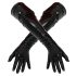 LATEX - gants longs, unisexes (noir) - L