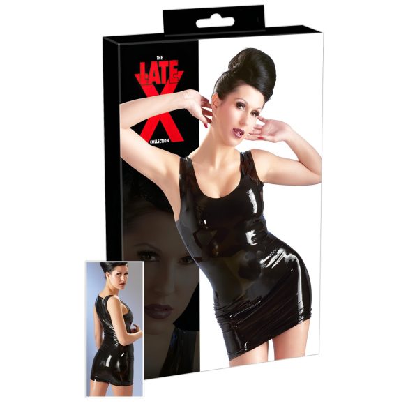LATEX - Robe Mini Sans Manches (Noir) - L