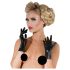 LATEX - gants courts unisexes (noir) - M