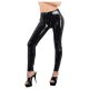 Leggings en latex à fermeture éclair (noir) - S
