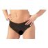 CULOTTE OUVERTE EN LATEX POUR FEMMES - NOIR (TAILLES S-L)
