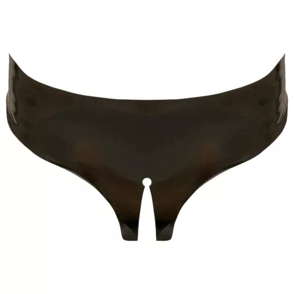 LATEX - culotte femme ouverte - noir - taille S à L