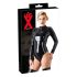 LA LATEX - body à manches longues pour femme (noir)