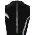 LA LATEX - body à manches longues pour femme (noir)