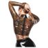 LATEX - Haut en latex transparent (transparent-noir) - S-L