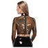LATEX - Haut en latex transparent (transparent-noir) - S-L - XL