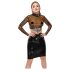 LATEX - Haut en latex transparent (transparent-noir) - S-L - XL