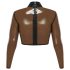 LATEX - Haut en latex transparent (transparent-noir) - S-L - XL