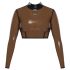 LATEX - Haut en latex transparent (transparent-noir) - S-L - XL