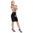 LATEX - jupe midi en latex (noir)