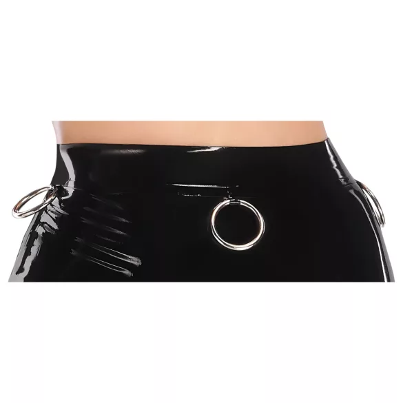 LATEX - jupe midi en latex (noir)
