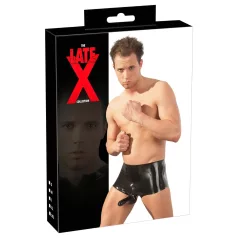 Boxer Late X + gaine pénienne (noir)