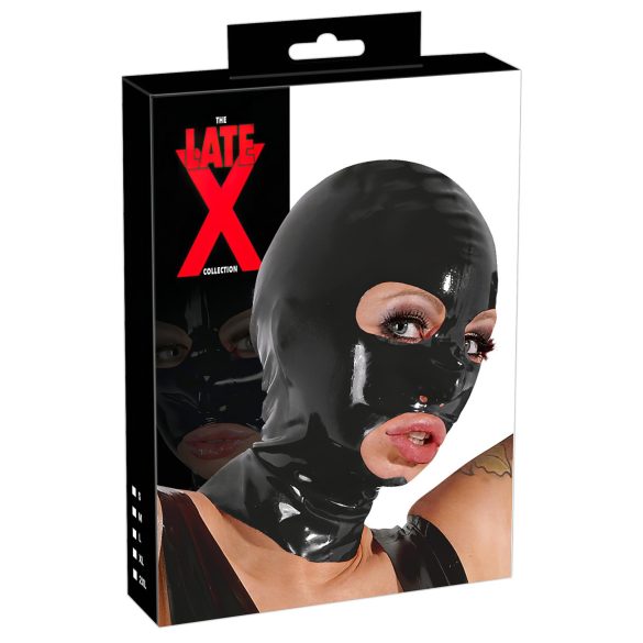 Masque d'aspiration en latex (noir)
