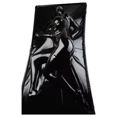 Late X - lit de vide en latex (noir)