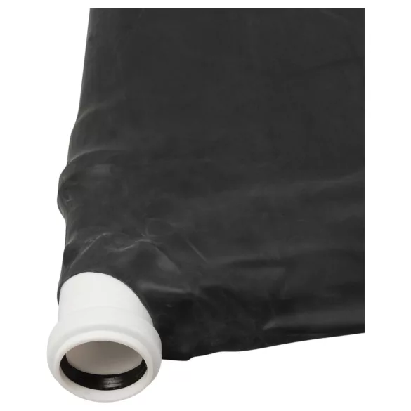 Late X - lit de vide en latex (noir)