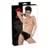 Culotte féminine en latex avec gode interne (noir) - M
