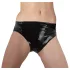 Culotte féminine en latex avec gode interne (noir) - M