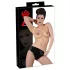 Culotte féminine en latex avec gode interne (noir) - L