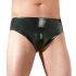LATEX - Boxer homme avec gode anal pénien intégré (noir) - M