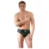Slip pour homme Late X avec pénis interne et godemichet anal (noir) - L