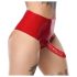 LATEX - Culotte rouge avec dildo réaliste