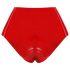 LATEX - Culotte rouge avec dildo réaliste