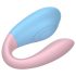 Mrow 03 - vibromasseur duo étanche rechargeable (bleu-rose)