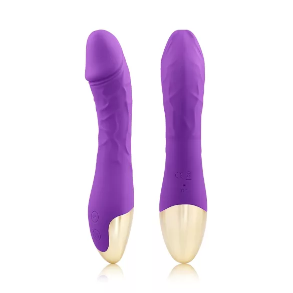 Mrow Real Lover - vibromasseur réaliste rechargeable étanche - silicone violet