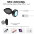 Mrow - plug anal vibrant télécommandé lumineux - silicone noir