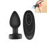Mrow - plug anal vibrant télécommandé lumineux - silicone noir