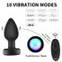 Mrow - vibromasseur anal lumineux avec radio (noir)