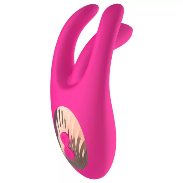 Mrow - stimulateur clitoridien vibrant 3 branches rechargeable - rose