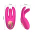 Mrow - stimulateur clitoridien vibrant 3 branches rechargeable - rose