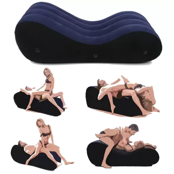 Coussin magique Desirel - sofa sex gonflable - grand (bleu)