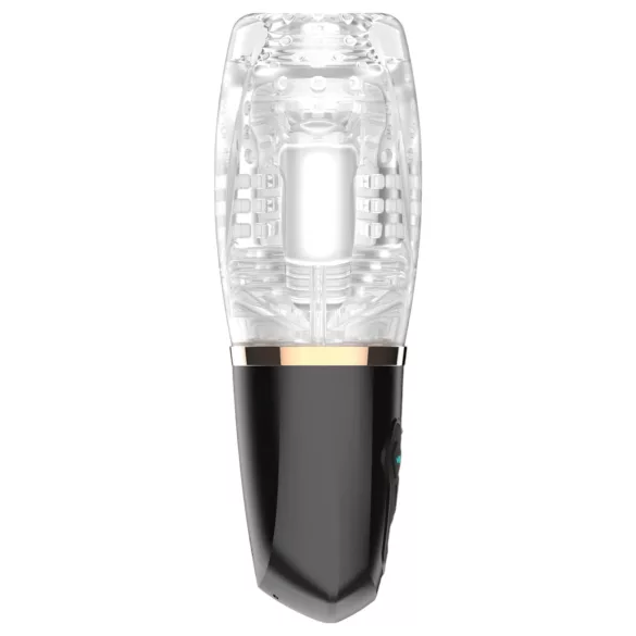 Funny Me Rocket Cup - masturbateur suceur vibrant - transparent/noir