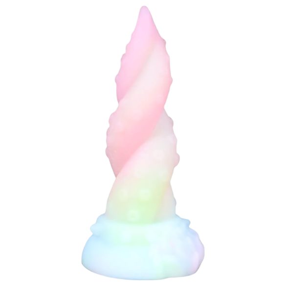 Kraken Arc-en-ciel - Dildo Tentacule Torsadé 18 cm