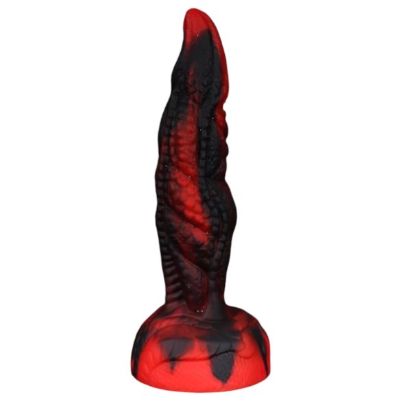 OgazR Hell Dong - godemichet nervuré - 20 cm (rouge)