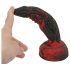 OgazR Hell Dong - godemichet nervuré - 20 cm (rouge)