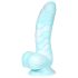 Serpent des Mers - Dildo Texturé 17 cm (bleu-blanc)