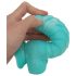 Serpent des Mers - Dildo Texturé 17 cm (bleu-blanc)