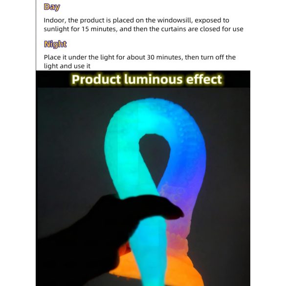 OgazR XXL Anguille - dildo anal phosphorescent 47 cm (rose)