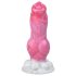 Dildo pénis bulldog - 17 cm (rose)