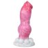 Dildo pénis bulldog - 17 cm (rose)
