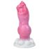 Dildo pénis bulldog - 17 cm (rose)