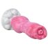 Dildo pénis bulldog - 17 cm (rose)