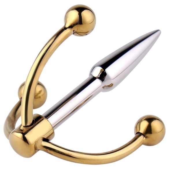 Urethralplay - dilatateur métallique ancré - 4,5cm (argent)