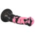 Bad Horse - gode en silicone 18cm (noir-rose)
