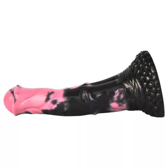 Bad Horse - gode ceinture pénis cheval réaliste - silicone noir rose 18cm